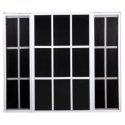 72 in. x 42  in. Aluminum Double Glider Windows Carisol-ADGW72-42